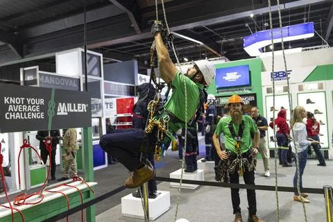 Africa's biggest mining, industrial, electrical and power Expo opens in Johannes Stock Photos
