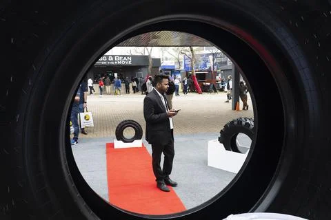 Africa's biggest mining, industrial, electrical and power Expo opens in Johannes Stock Photos