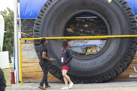 Africa's biggest mining, industrial, electrical and power Expo opens in Johannes Stock Photos