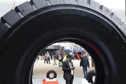 Africa's biggest mining, industrial, electrical and power Expo opens in Johannes Stock Photos
