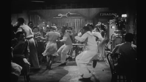 Afro American Couples Dancing In A Night Club Vídeos de archivo 94154560