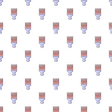 Afro comb pattern seamless Stock Illustration