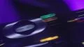 Afro dj touching turntables and mixer playong music in nightclub HD Footage