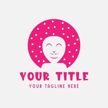 Afro Donut Man Logo Stock Illustration