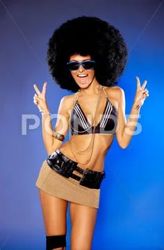 Afro girl Stock Photos