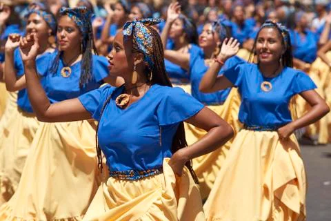 Afrodescendiente Dance Group Stock Photos