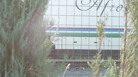 Afrosiyob train, Tashkent Stock Footage 247830477