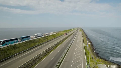 The Afsluitdijk Stock Footage 75903089