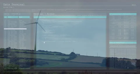 After 1 second UI appearing Python deploy_microdev script running as turbine Stock Footage 314174445