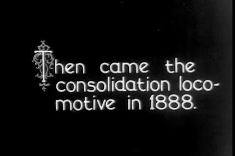 After 100 years of development, we landed on a modern train engine in 1926 Stock Footage 99463072