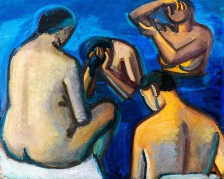 After the bath by Vilhelm Lundstrom Stock Illustration