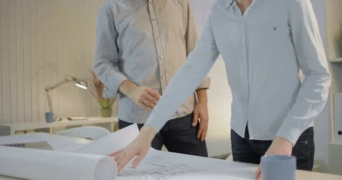 After discussing the project, colleagues shake hands Stock Footage 81577142