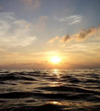 After dive sunset Stock Photos