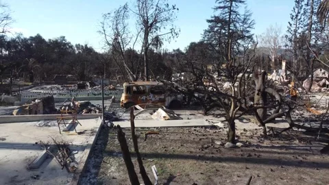 After the Eaton Fire Altadena CA February 2025 008 Stock Footage 326266101