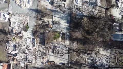 After the Eaton Fire Altadena CA February 2025 005 Stock Footage 326266147