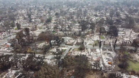 After the Eaton Fire Altadena CA February 2025 002 Stock Footage 326266240