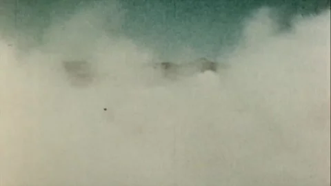 After effect of Atomic bomb explosion vintage archival footage Stock Footage 295174569