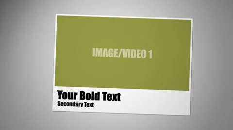 After Effects Polaroid Style Template Stock After Effects