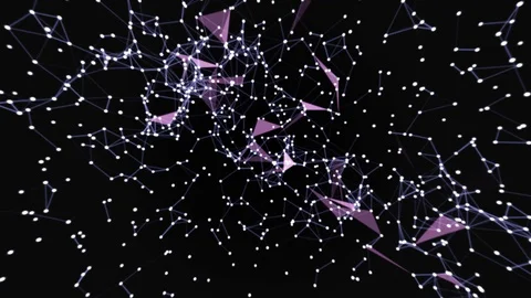 After effects rendered abstract plexus shapes. 動画素材 101519381