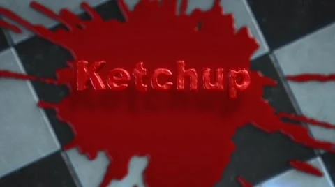 After Effects Template: Ketchup, Fluid Splat and Dripping Text Logo Stinger Stock After Effects