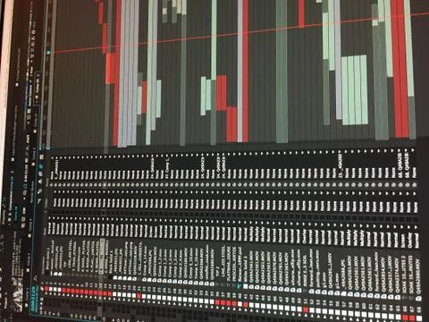 After effects timeline image Foto stock