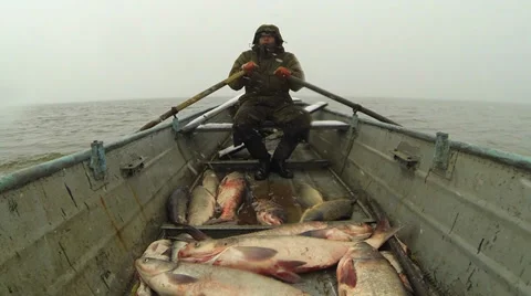 After fishing Stock Footage 35967860