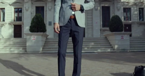 After a hard work day looking at the sunset Stock Footage 136023554