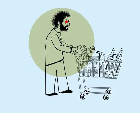 After the holiday Stock Illustration