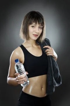 After a long workout Foto stock