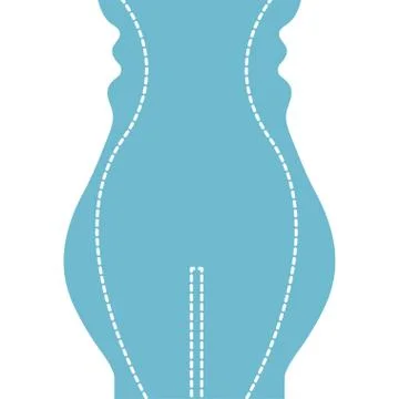 After plastic surgery Stock Illustration