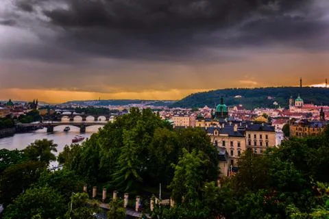 After The PragueS torm Stock Photos