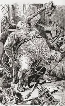 After The Raid On The Maypole Bar. "john Willet, Left Alone In His Dismantled Photos