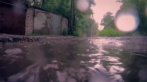 After the rain slow Video stock 65315283