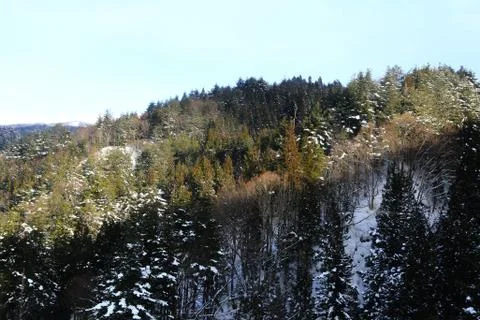 After the snow mountain Stock Photos