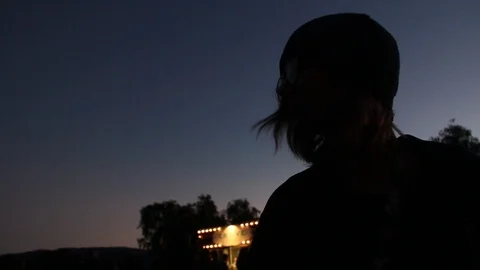 After the sun sets Stock Footage 122356882