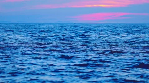 After the sunset on the beach Stock Footage 66958863