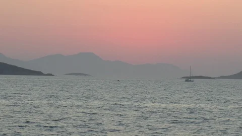 After Sunset Bodrum Turkey Video stock 111590171