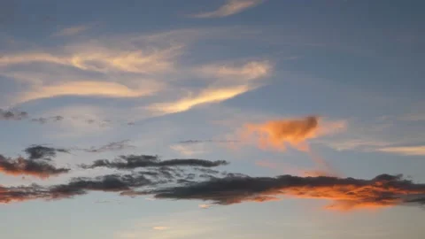 After sunset in the evening, the colorful clouds on the sea covered the sky 스톡 동영상 132082103