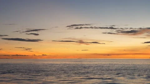 After sunset in the evening, the colorful clouds on the sea covered the sky 스톡 동영상 132082484