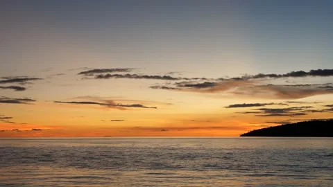 After sunset in the evening, the colorful clouds on the sea covered the sky 스톡 동영상 132082656