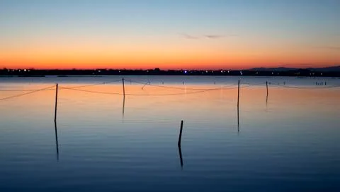 After sunset. The mood of harmony. Stock Photos