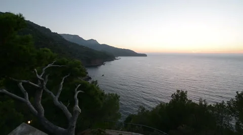 After sunset on the Sea Stock Footage 48854961