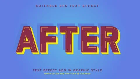 After text effect style good vibes fully editable Stock Illustration