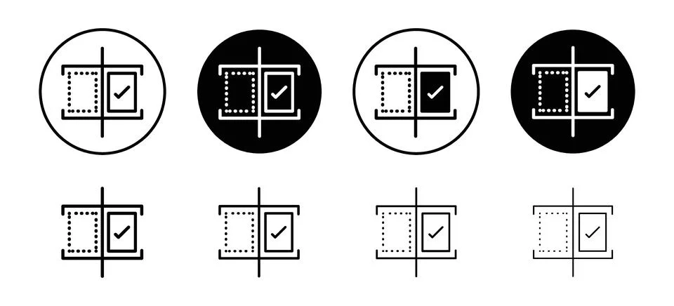 Before after vector icon set collection. Before after Outline flat Icon. Stock Illustration