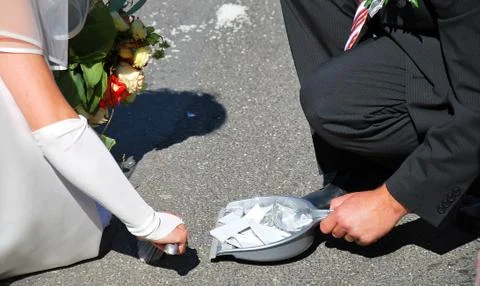 After wedding 스톡 사진