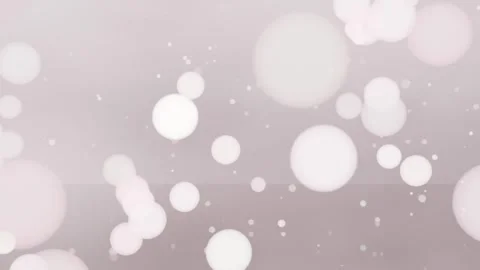 After white flash, translucent orbs emerging, drifting down with small specks on Vídeo Stock 337964463