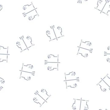 Afterlife egypt glyph vector seamless pattern Stock Illustration