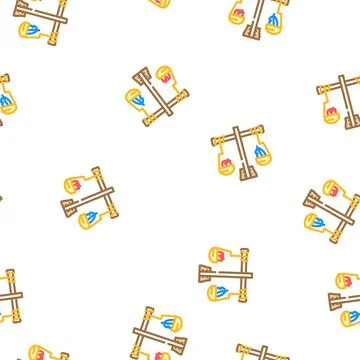 Afterlife egypt vector seamless pattern Stock Illustration