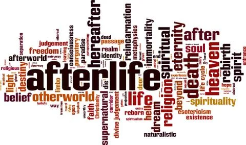 Afterlife word cloud イラスト素材