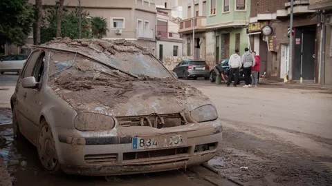 The Aftermath of a Devastating Flood Video stock 299657236